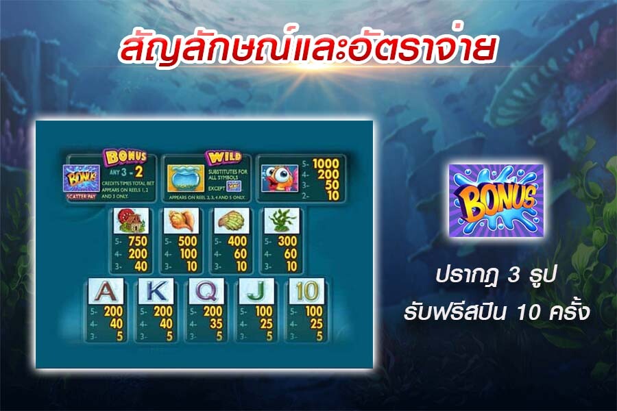 สัญลักษณ์และอัตราจ่าย